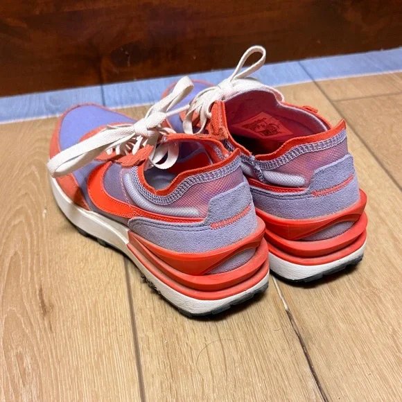 Nike Waffle One Bright Orange and Lavender Shoes - Picture 3 of 3